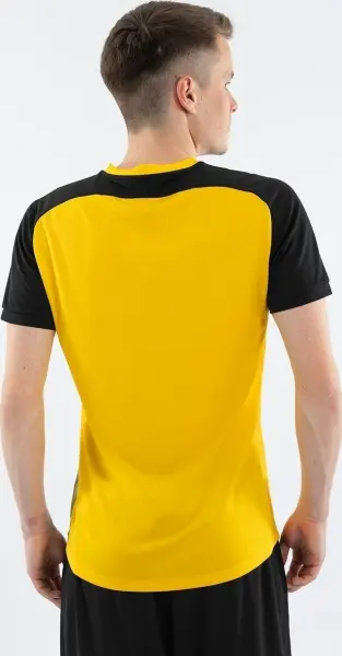 Футболка джерси Jako VINTAGE S/S желто-черная 4245-337