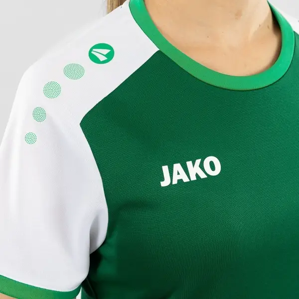 Футболка джерсі жіноча Jako DYNAMIC S/S зелено-біла 4270D-205