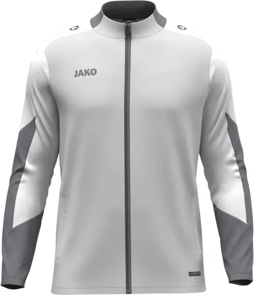 Олимпийка (мастерка) Jako DYNAMIC серо-бело-темно-серая 9370-837