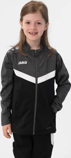 Олімпійка (мастерка) дитяча Jako ICONIC чорно-біло-сіра 9324-801