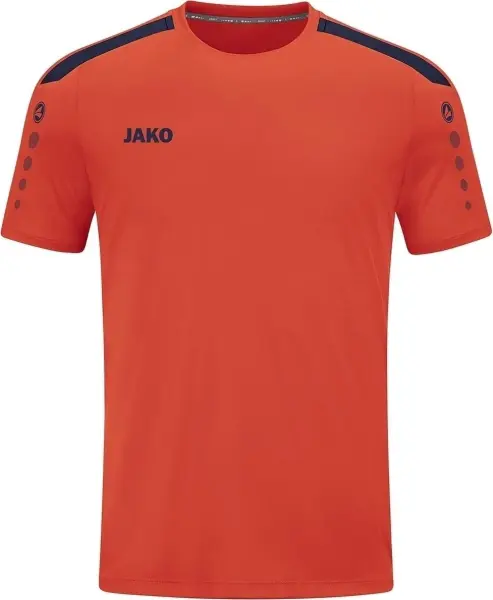 Футболка джерсі дитяча Jako POWER S/S оранжево-темно-синя 4223-375