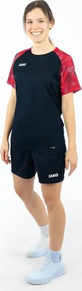 Футболка жіноча Jako SONIC чорно-червона 6126D-812