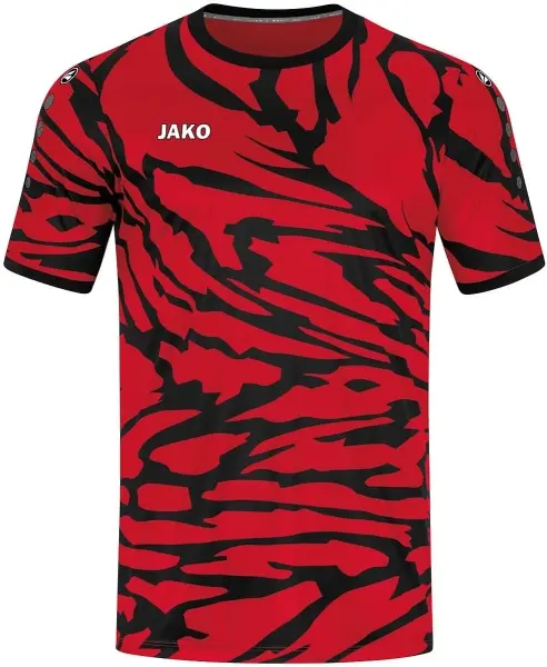 Футболка джерси детская Jako ANIMAL S/S красно-черная 4242-111