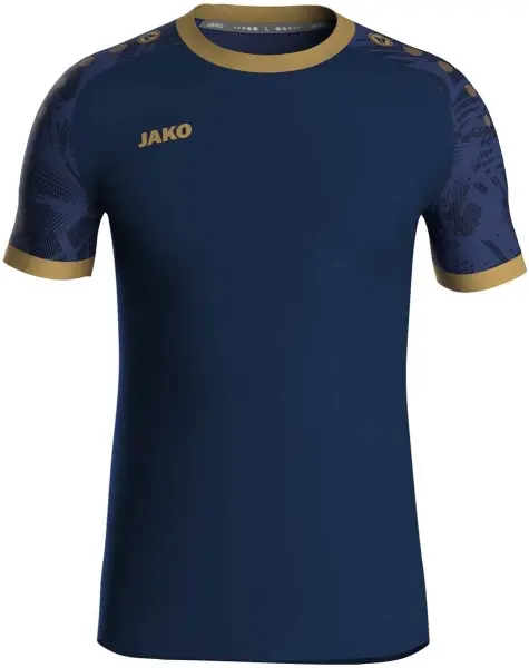 Футболка джерси детская Jako ICONIC S/S темно-сине-золотая 4224-939