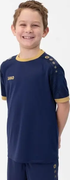 Футболка джерси детская Jako ICONIC S/S темно-сине-золотая 4224-939