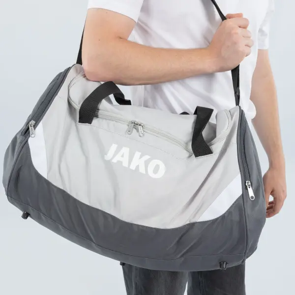 Сумка спортивная Jako ICONIC M светло-серо-темно-серая 1924-839