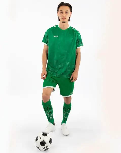 Футболка джерсі дитяча Jako SONIC S/S зелено-чорно-біла 4226-261