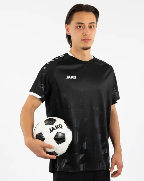 Футболка джерсі Jako SONIC S/S чорно-сіро-біла 4226-801
