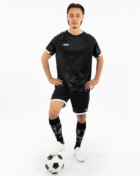 Футболка джерсі Jako SONIC S/S чорно-сіро-біла 4226-801