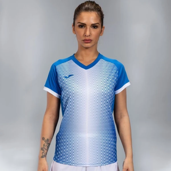 Футболка жіноча Joma SUPERNOVA синьо-біла 900890.702