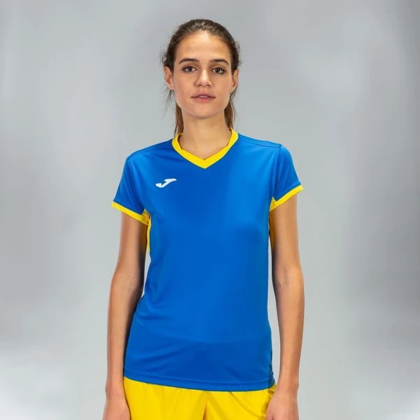 Футболка женская Joma CHAMPION IV 900431.709 сине-желтая