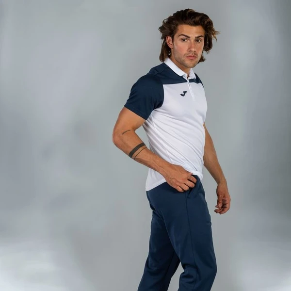 Поло Joma COMBI CREW III 101371.203 бело-темно-синие