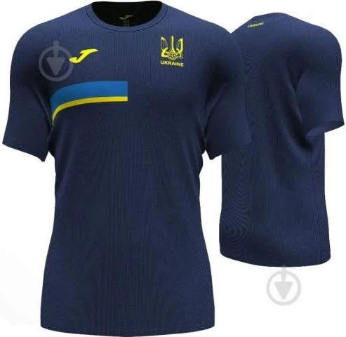 Футболка сборной Украины ЕВРО-2020 Joma темно-сине-желтая AT101347A339