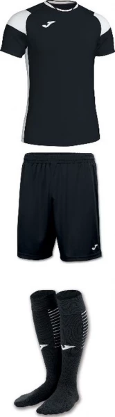 Комплект футбольної форми Joma CREW III чорно-білий 101269.102_100053.100_400228.102