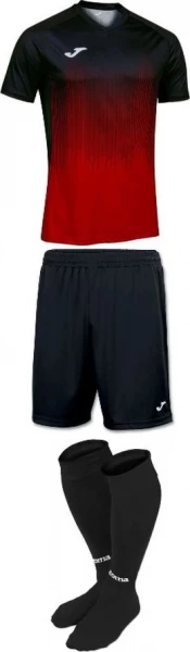Комплект футбольной формы Joma TIGER IV красно-черный 102764.601_100053.100_400054.100