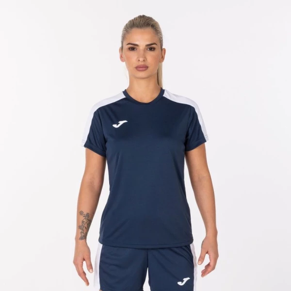 Футболка женская Joma ACADEMY III темно-сине-белая 901141.332