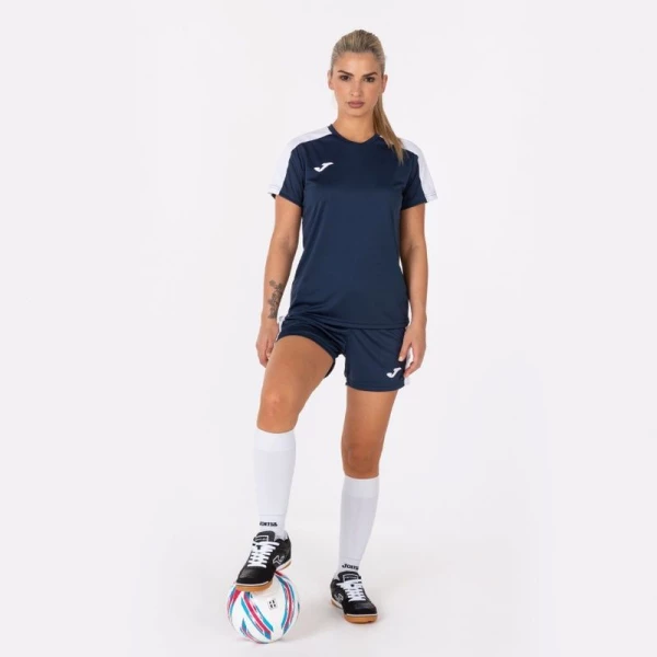 Футболка женская Joma ACADEMY III темно-сине-белая 901141.332