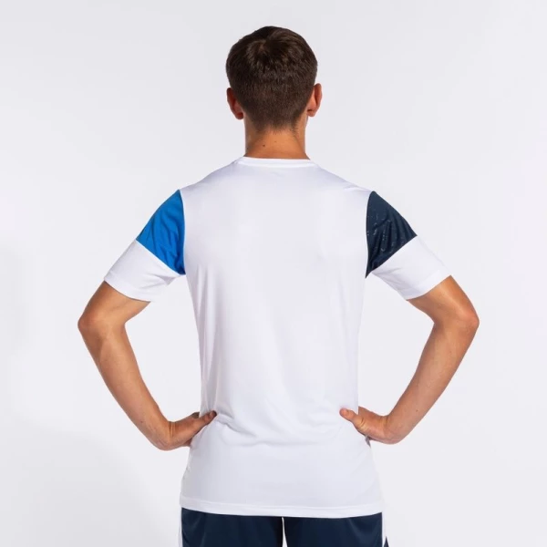 Футболка Joma CREW V бело-синяя 103084.207
