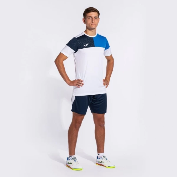 Футболка Joma CREW V бело-синяя 103084.207