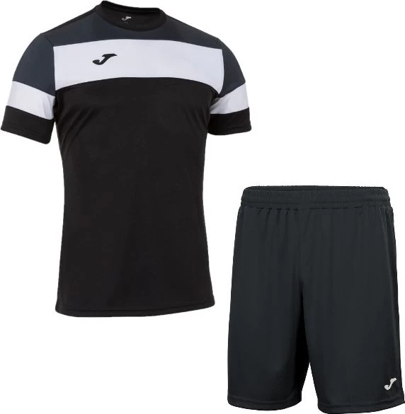 Комплект футбольної форми Joma CREW IV чорно-сірий 101534.110_100053.100