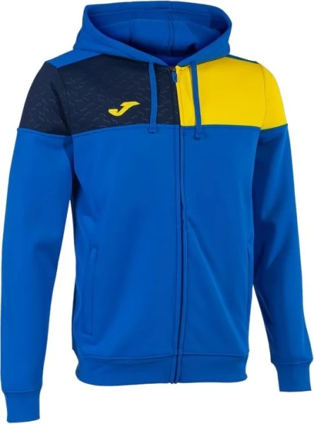 Олимпийка (мастерка) с капюшоном Joma CREW V сине-желто-темно-синяя 103087.709
