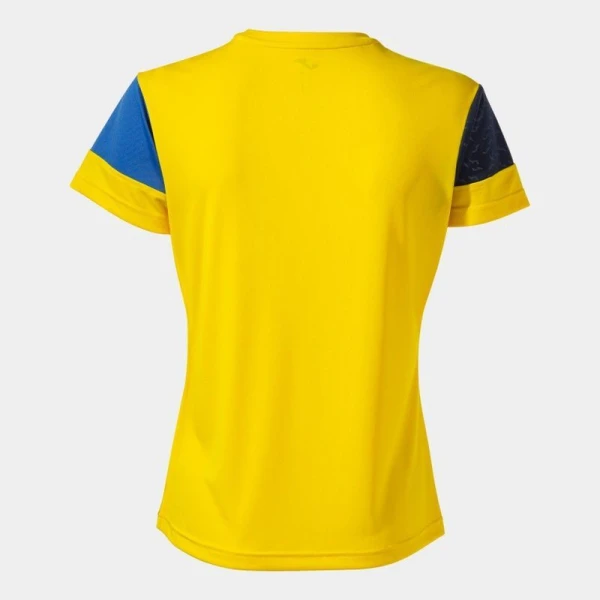 Футболка женская Joma CREW V желто-синяя 901856.907