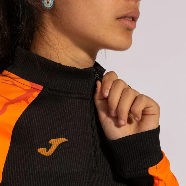 Реглан для бігу жіночий Joma ELITE IX чорно-оранжевий 901649.108