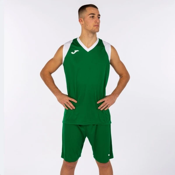 Баскетбольная форма Joma FINAL II зелено-белая 102849.452