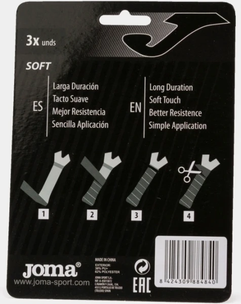 Обмотка для ракеток Joma CLUB CUHSION чорна 400748.100