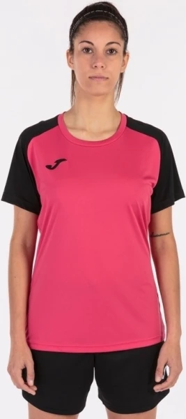 Футболка женская Joma ACADEMY IV розово-черная 901335.501