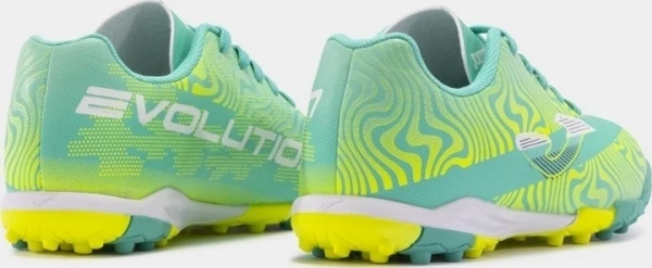 Сороконожки (шиповки) детские Joma EVOLUTION JR бирюзово-желтые EVJW2415TF