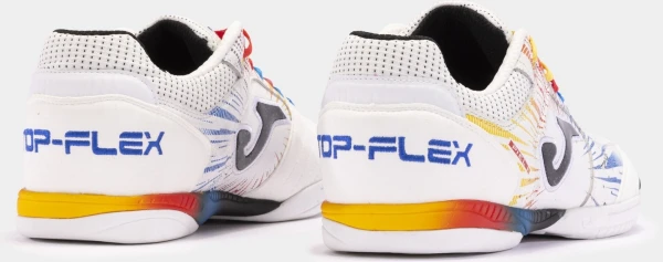Футзалки (бампы) Joma TOP FLEX бело-сине-оранжевые TOPW2476IN