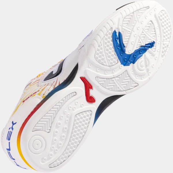 Футзалки (бампы) Joma TOP FLEX бело-сине-оранжевые TOPW2476IN
