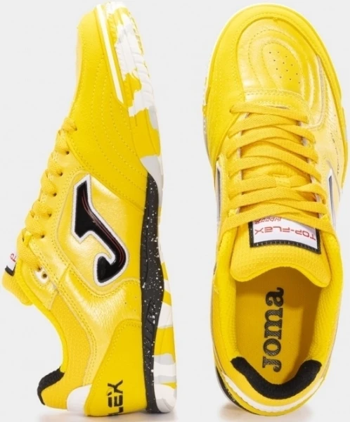 Футзалки (бампы) Joma TOP FLEX желто-черно-белые TOPW2428IN
