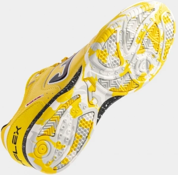 Футзалки (бампы) Joma TOP FLEX желто-черно-белые TOPW2428IN
