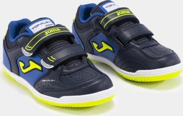 Футзалки (бампи) дитячі Joma TOP FLEX JR темно-синьо-салатові TPJW2403INV