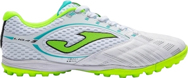 Сороконіжки (шиповки) Joma LIGA 5 біло-салатово-бірюзові LIGW2232TF