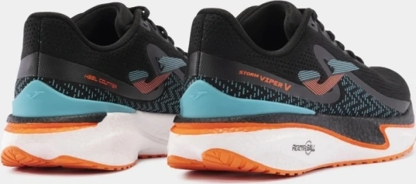 Кросівки бігові Joma STORM VIPER чорно-бірюзово-жовтогарячі RVIPEW2401