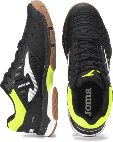 Кроссовки волейбольные Joma IMPULSE черно-салатовые VIMPUS2401