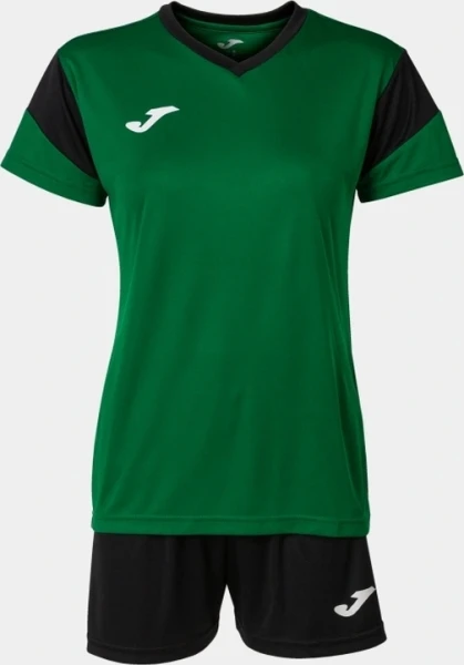 Комплект футбольної форми жіночий Joma PHOENIX SET зелено-чорний 901709.451