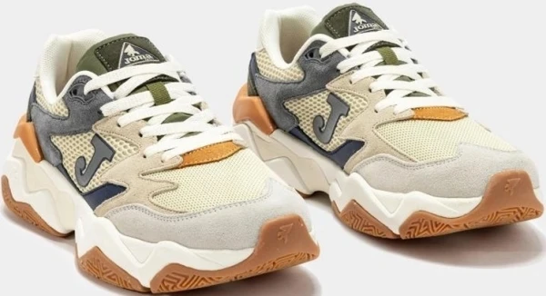 Кроссовки Joma 1400 бежево-серо-зеленые C1400S2536