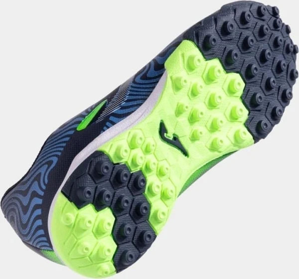 Сороконожки (шиповки) детские Joma EVOLUTION темно-сине-салатовые EVJS2503TF