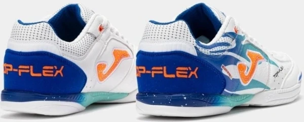 Футзалки (бампы) Joma TOP FLEX бело-сине-оранжевые TOPS2576IN