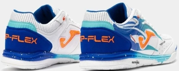 Футзалки (бампы) Joma TOP FLEX REBOUND бело-сине-оранжевые TORS2576IN