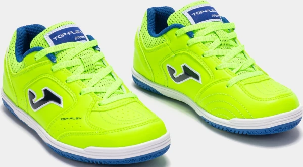 Футзалки (бампы) детские Joma TOP FLEX салатово-синие TPJS2511IN