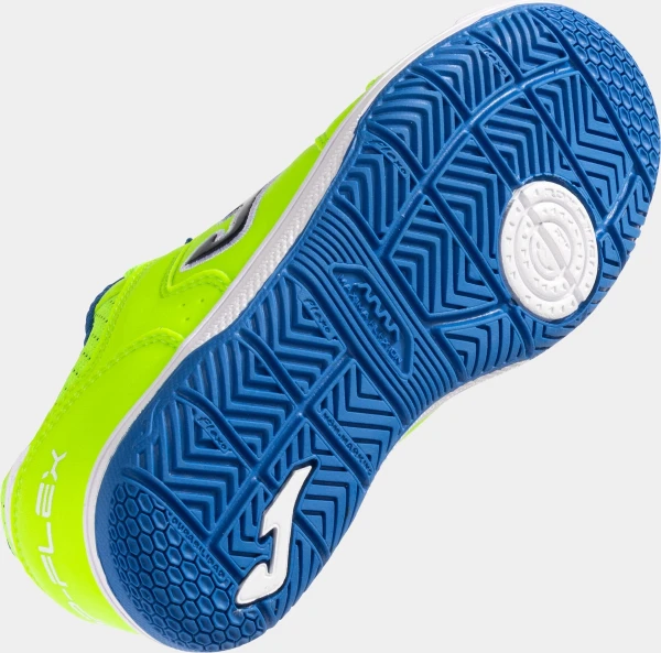 Футзалки (бампы) детские Joma TOP FLEX салатово-синие TPJS2511IN