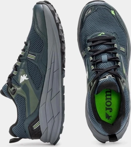 Кросівки для трейлраннінгу Joma SHOCK темно-сіро-салатові TKSHOS2515