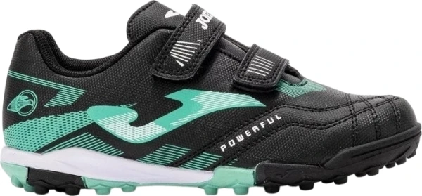 Сороконожки (шиповки) детские Joma POWERFULL черно-бирюзовые POJS2501TFV