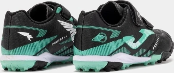 Сороконожки (шиповки) детские Joma POWERFULL черно-бирюзовые POJS2501TFV