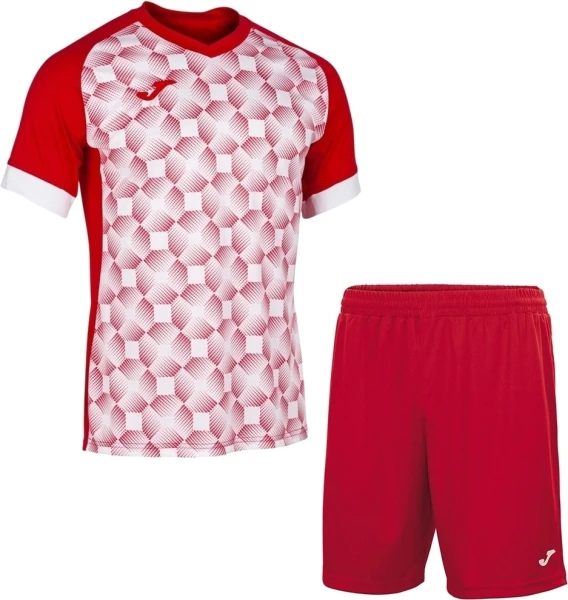 Комплект футбольной формы Joma SUPERNOVA III красно-белый 102263.602_100053.600